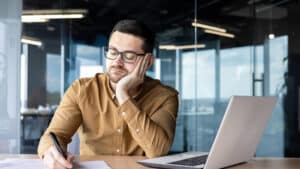 bullying and harassment course - man sitting in the office